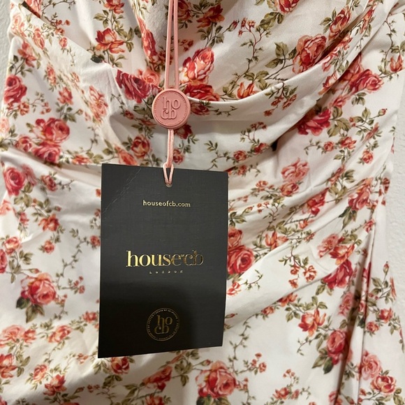 House of CB Floral Mini Dress - Pink and White - Picture 3 of 8